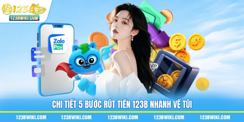 Chi tiết 5 bước rút tiền 123B nhanh về túi